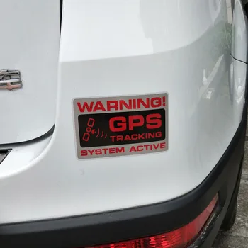 1 kom. Personalizirani Stil auto Oznaka za vozila Upozorenje GPS Praćenje Policijski Sustav Aktivne Vidljive Naljepnice PVC 12,2*7,3 cm