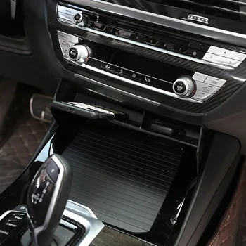 Za BMW X3 X4 G01 G02 2018-2022 ABS Crni Auto-Središnja Jedinica za Upravljanje Kutija za pohranu telefona Kutija za pohranu svim vrstama stvari Auto Oprema