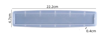 Kutomjer Trokutasti line Silikonska forma za nakit Linija 20 cm epoksidna Smola silikonska forma diy ručne Zanatske alat
