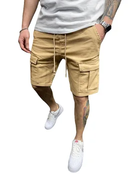 PROWOW ljetni kombinezon s više džepova kratke hlače muške za džoging na otvorenom, fitness sportske hlače s pet bodova svakodnevne hlače