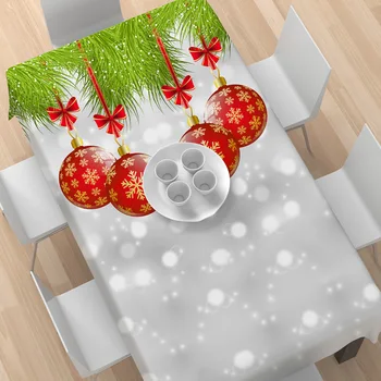 Kerst Decor Eettafel Tafel Cover Waterdichte Rechthoekige Tafelkleden Party Decoratie Hulsel De Tafel Schoorsteenmantel Manteles