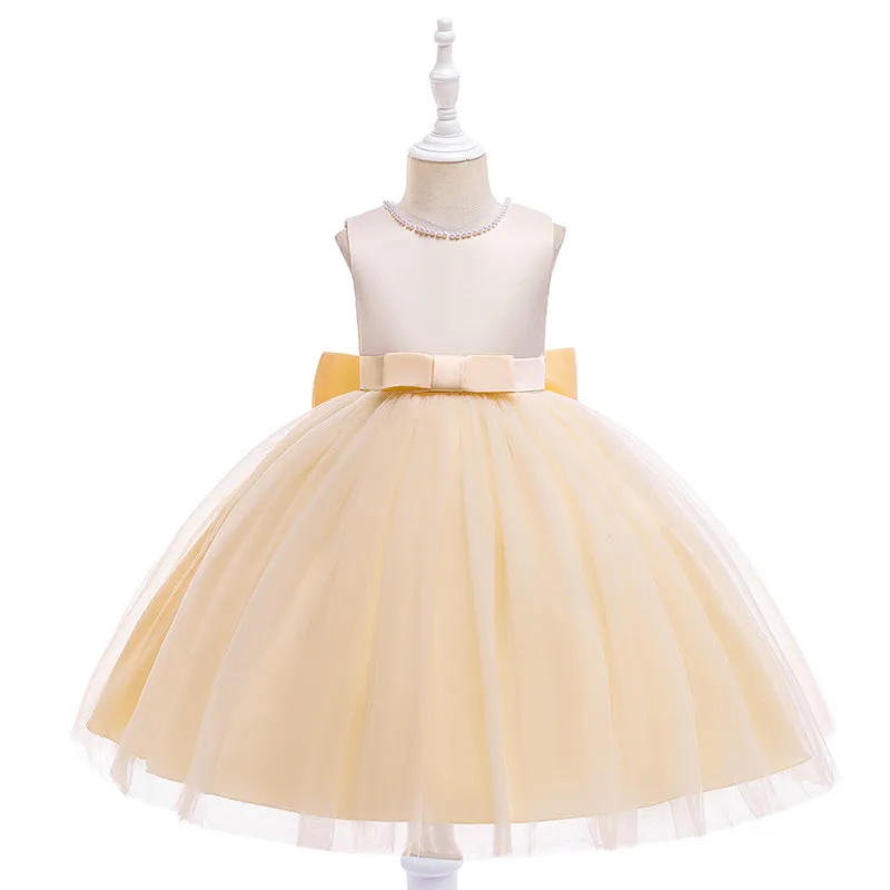 Haljina za djevojčice s cvjetnim uzorkom za djevojčice cvjetne čipke svežanj Dječje odjeće Elegantne haljine za djevojčice s lukom za djecu Večernje haljine princeze Slika  0