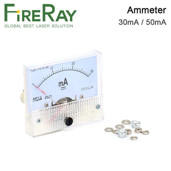 Ampermetar FireRay 30 ma 50 ma HUA 85C1 dc 0-30 ma 0-50 ma Analogni Ampera Ploča Mjerač Struje za CO2 Laser Гравировальной Rezanje