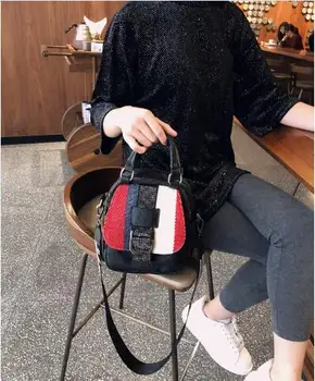 2022 Vruće Gorski Kristal Ruksak Ženska Korejski Moda Zapadni Stil Dijagonalni Torba Višenamjenski Mali Ruksak Divlja Kožna Torba