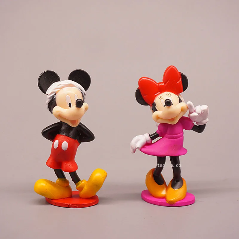 Figurice iz Disney crtića S Božića Mickey Mouse Minnie Mouse 2 kom. torta Dekoracija Dekoracija Stola Figurica Model Igračku Dječji dar Slika  5