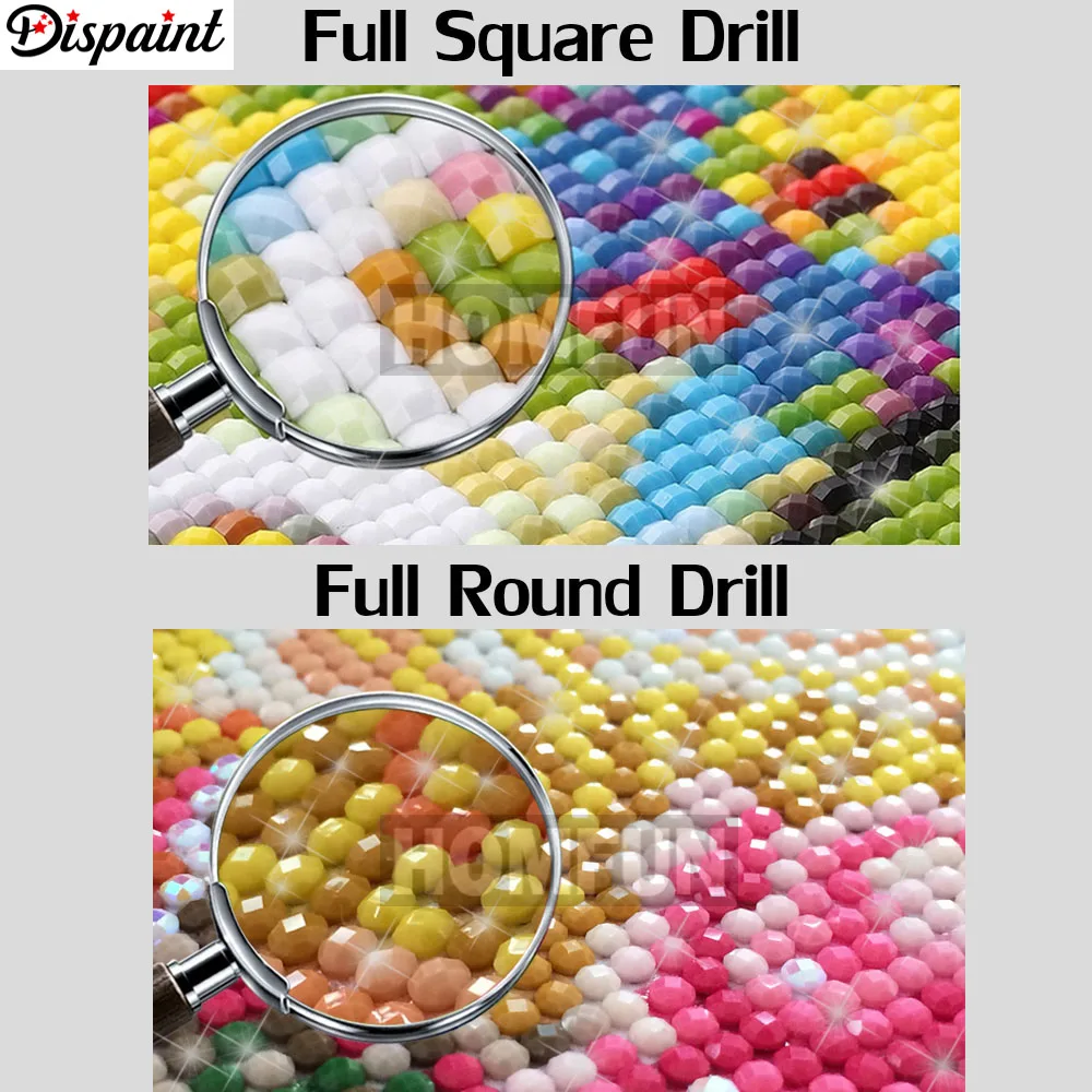 Dispaint 5d Diamond Slikarstvo Potpuni Kvadrat/Round 