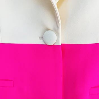VISOKA KVALITETA Najnoviji dizajnersko odijelo za pistu 2022 godine Kit ženski star stil s jedne пуговицей Blazer s расклешенными hlačama Odijelo