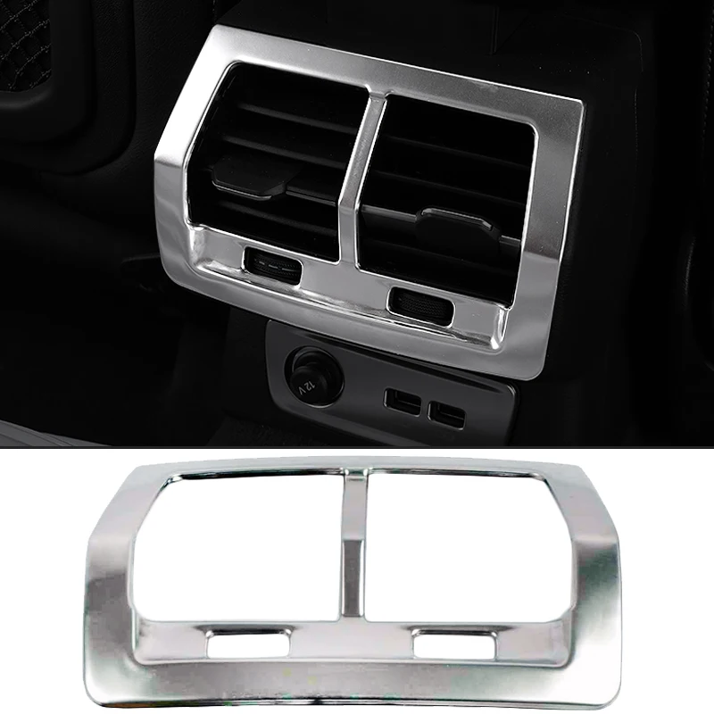 Za Audi Q3 F3 2019 2020 Pribor Okvir naslona za ruke Vozila Stražnji Izlaz Klima uređaja Poklopac Kućišta Završiti Unutarnje Letvice USB-Ploča Slika  0