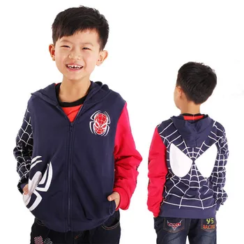 Proljeće i Jesen Dječje veste za dječake Kaputi spider-Man Majica Dječačke jakne iz crtića Odjeća za djevojčice odjeća 2-8 godina