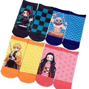 Anime Čarape Ubojica Demona Kimetsu No Yaiba Čarapa Žene Muškarci Dječaci Djevojčice Paul neklizajući Kratke Čarape prozračna čarape