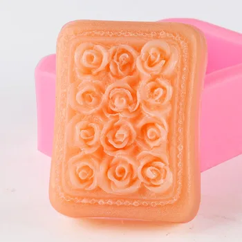 3D Pink Silikonska Forma za sapun DIY Ručnog Rada Obrazac za Sapun za Sapun Alat za izradu kolača Čokolada Ukras Oblik za pečenje kolača Alat
