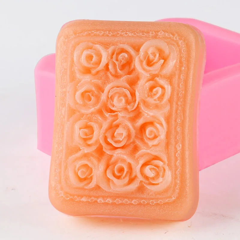 3D Pink Silikonska Forma za sapun DIY Ručnog Rada Obrazac za Sapun za Sapun Alat za izradu kolača Čokolada Ukras Oblik za pečenje kolača Alat Slika  0