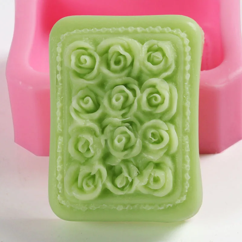 3D Pink Silikonska Forma za sapun DIY Ručnog Rada Obrazac za Sapun za Sapun Alat za izradu kolača Čokolada Ukras Oblik za pečenje kolača Alat Slika  3