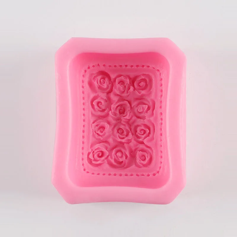 3D Pink Silikonska Forma za sapun DIY Ručnog Rada Obrazac za Sapun za Sapun Alat za izradu kolača Čokolada Ukras Oblik za pečenje kolača Alat Slika  4