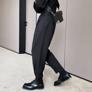 Kaki Crni Svakodnevne Hlače, Muška Moda Društvo Muške Hlače Korejski Slobodne ženske sportske hlače Muške Hlače Izravan Odijelo Hlače M-XL
