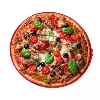 Hrana Krug Za pizzu Izravan Promjera 29 cm Silikon Krug Za Pizzu Protiv Pečenja Zaštitni Prsten Alati Za Pečenje kalup za tortu