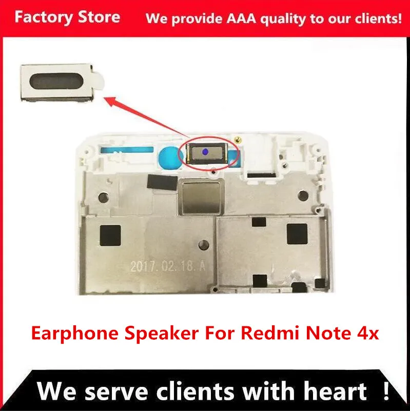 2 kom./lot Zvučnik za slušalice, AAA kvalitete Za Xiaomi Redmi Note 4X i pogodan je za globalnu verziju Redmi Note 4 Slika  1