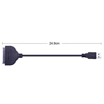 5 Gbit / s i USB 3.0 3.0 Kabel adapter USB3.0 za Serial ATA III 7+15 22-kontakt Pretvarač za 2,5-inčni hard disk Hard disk SSD