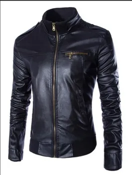 2020 Novi Modni jakna od umjetne kože za muškarce Jaqueta De Couro Masculina Marke muške jakne i kaputi Uske Fitness мотоциклетная jakna
