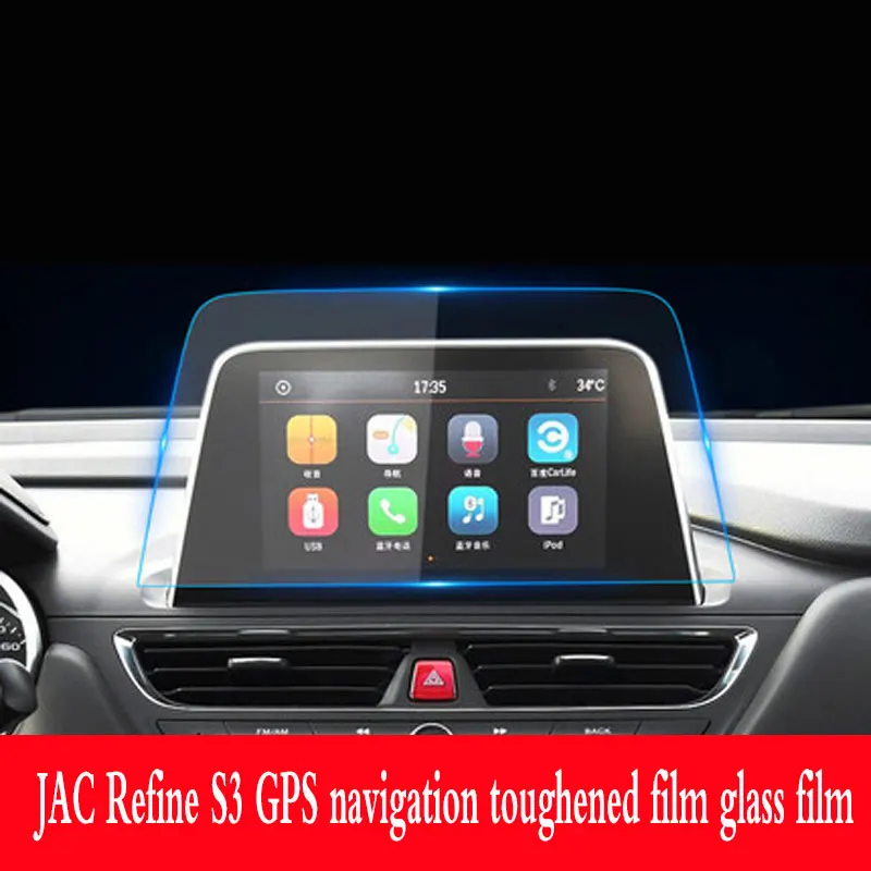 Za JAC Refine S3-2020 GPS navigacija kaljeno staklo zaštitna folija Naljepnice za unutrašnjost automobila Slika  0