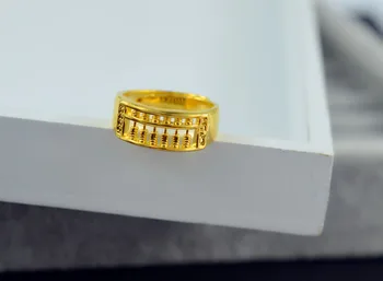 GRGEUS nakit Modni Abakus zlatni prsten za muškarce i za žene Visoke Kvalitete Matematika Broj nakit veleprodaja muški prsten