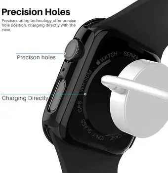 Staklo+torbica za Apple Watch 7 torbica 45 mm 41 mm torbica iWatch Pribor za PC branik+zaslon Zaštitnik Torbica za Apple watch serije 7