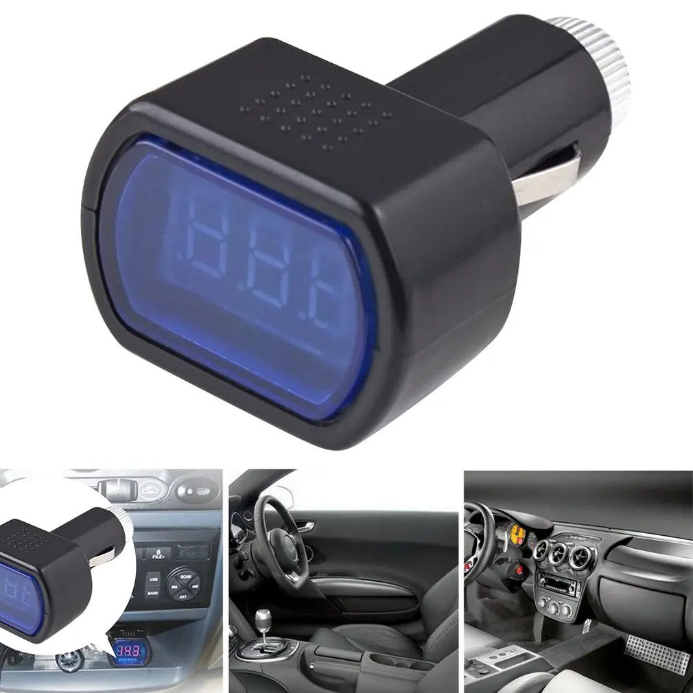Auto novi LED Digitalni Zaslon Upaljač za cigarete Električni Mjerač Napona Za Auto Auto Monitor Baterije Auto Voltmetar Slika  2