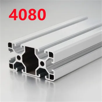 1 kom./lot 4080 Extrusion aluminijskog Profila 100 mm-500 mm Dužina Linijskog pruge 200 mm, 400 mm, 500 mm za DIY 3D Pisač radni stol s CNC