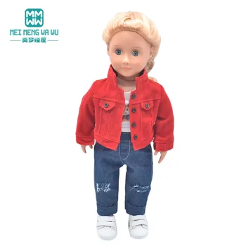 Odjeća za lutke odgovara 43 cm Novorođene lutka pribor Funky jakna odijelo crtić medo jednodijelni kostim