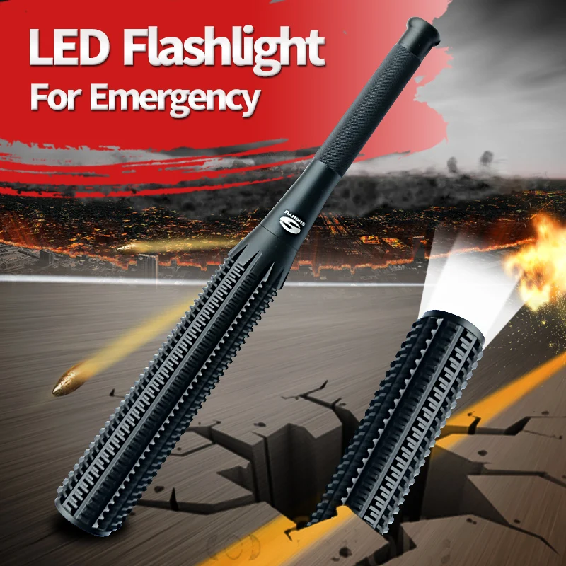 SUDJELUJU Bejzbol palicom U obliku buzdovani LED svjetiljka za sigurnost i obranu Ultra Bright Baklja-batina Slika  2
