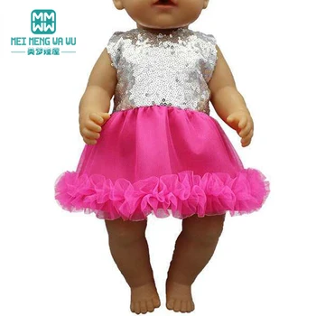 Odjeća za lutke pogodan za 43-45 cm novorođenčadi lutke pribor, modni suknja s po cijeloj površini, casual odijelo