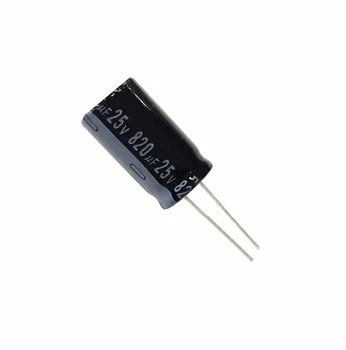 5 kom 820uF 25 U 105C Groove Elektrolitski kondenzator od 10 mm*20 mm