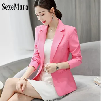 SexeMara jaknu veličine ženski 2021 korejski proljeće i jesen novi pohvala jednobojnu je bio tanak odijelo divlji jaknu