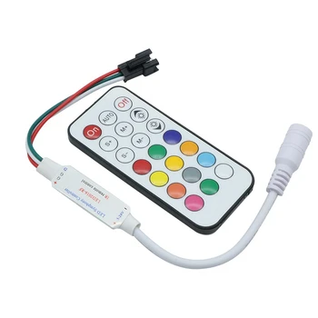 Led RGB kontroler 21 ključ RF daljinski Upravljač mini WS2811 WS2812B 5 12 24 U Dimmer Milight WS2812b Trake svjetlosti Stap Magic Home