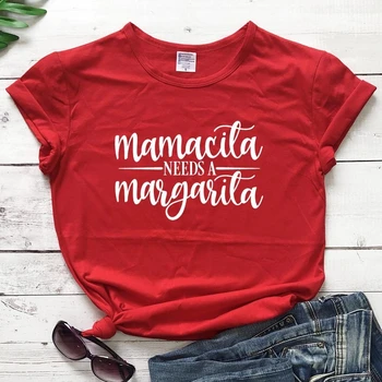 Мамасите potrebna Margarita ženska moda Poliester casual majica djevojka poklon majice umjetničke vrhovima TX5464