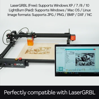 ORTUR Laser Master 2 Pro Laserski Graver CNC stroj s Fiksnim Fokusom Laser Гравировальная Stroj za rezanje 20 W, DIY Laser Obilježavanje za metalne šperploča