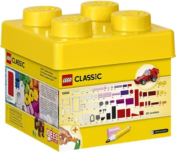 LEGO 10692 Klasične Kreativna Cigle, Klasično Šarene Construction Set sa pretincem za pohranu (221 kom.)