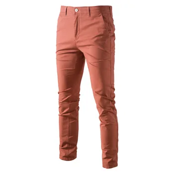 FGKKS Svakodnevne pamučne muške hlače su Čvrste oblikovana muške hlače Nove Proljeće-jesen Kvalitetne klasične poslovne hlače Za muškarce