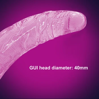 Dildo G-spot Imitacija Penisa Kristalno Prozirni Veliki Penis Nije Vibrator Dojenče penisa Analni Igračke Za Žene Seks-Igračke