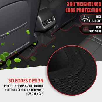 3D Miš Za Kat Lijevo vožnje za sve vremenske uvjete, Tepisi, Podne Umetke Za 2020 2021 Tesla Model Y Stražnji Prednji Tepih Za Dno Prtljažnika Tepih