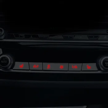 Središnja Konzola Gumb Klima uređaja sa Šljokicama Ukrasni Poklopac Uređenje Za BMW X3 X4 G01 G02 2019-2020 Stil Unutrašnjosti Automobila