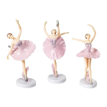 3 Pakiranje Balerina Svežanj Cupcake Топперы Pink Balet Djevojka Cupcake Bira Dječji Tuš Rođendanski Kolač Dekoracije Isporuke