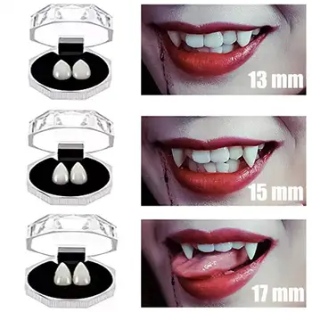 3 kom. Zube Katranom Simulirani Dekorativni Kostim Pribor za Kreativni Umjetni Zubi za Косплея