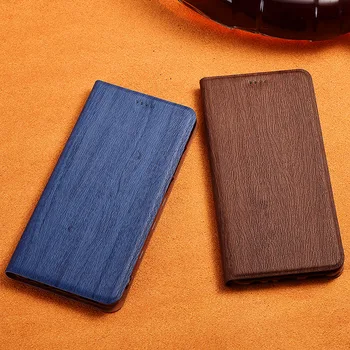 Kožna torbica od drveta sa zrnate površine za Samsung Galaxy Note 8 9 10 20 Pro Lite Ultra Magnetski Flip poklopac Zaštitne navlake
