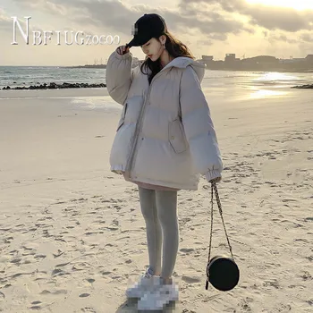 2021 Nove ženske parkovi u kratkom stilu Korejski zimske studentski ženske jakne s kapuljačom