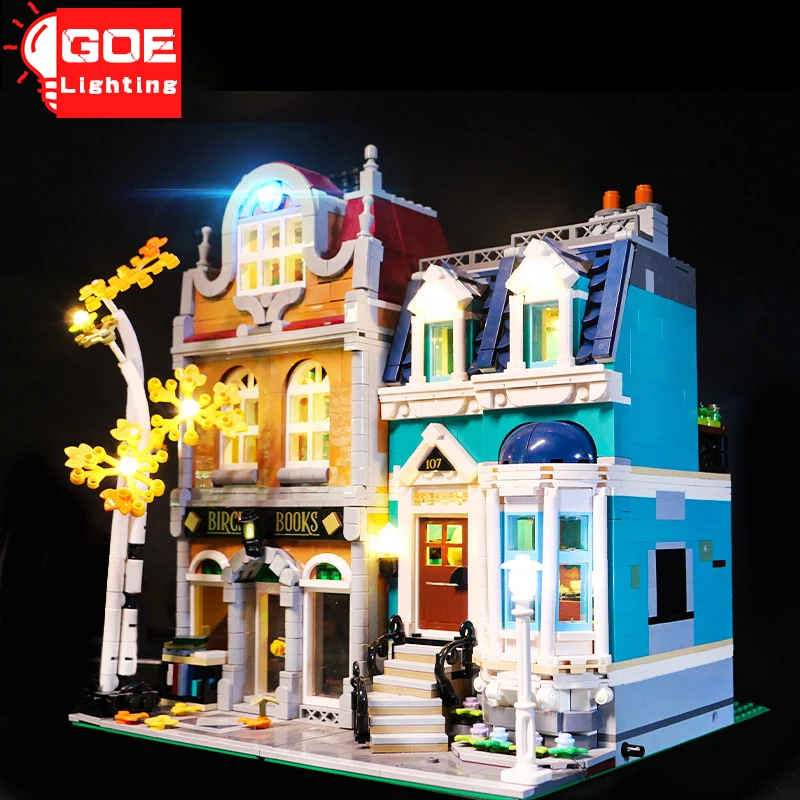 Brand GOELIGHTING LED Kit Svjetla Za Lego 10270 Za MINI Figura Knjižara Kuća Gradivni Blokovi, Komplet Žarulja Igračka(Samo za Grupe Rasvjeta) Slika  2
