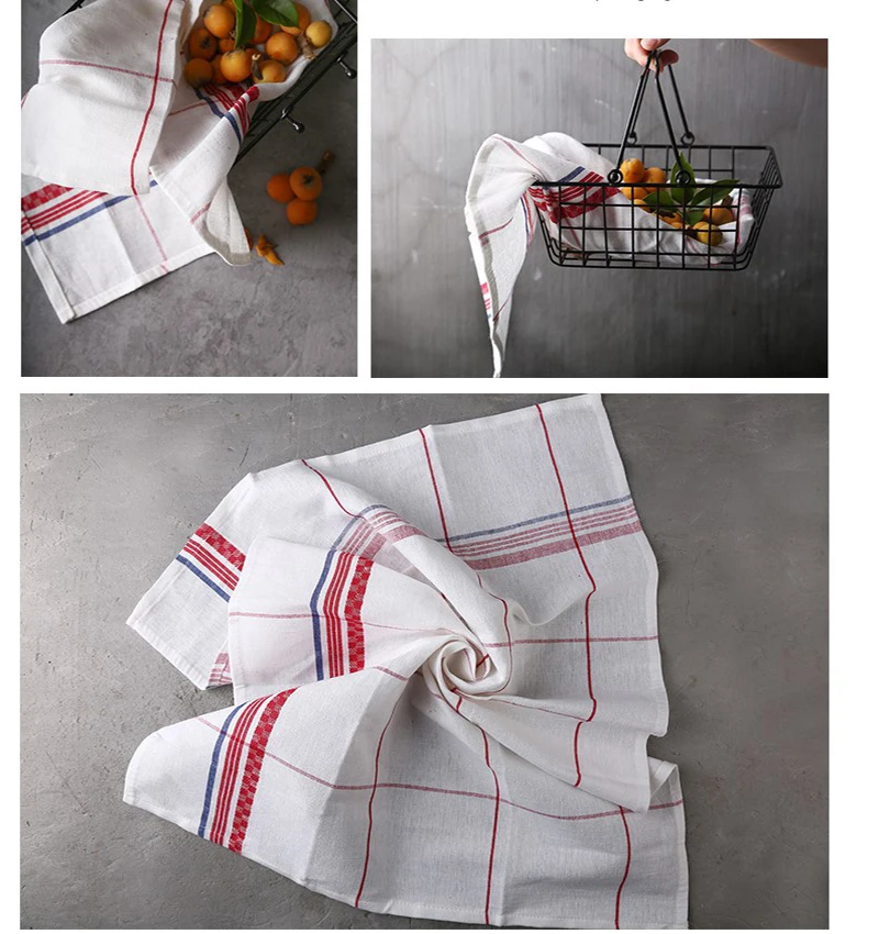 2 komada pamučne maramice 50 * 70 cm, visokokvalitetna salveta, kvadrat, tkanina za kuhinjskih ručnika, kvalitetan pamuk, besplatna dostava Slika  0