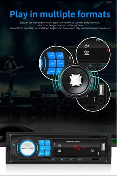 Hikity 1DIN Auto Radio Stereo Daljinski Upravljač Digitalni Bluetooth Audio Music Mp3 player s USB/SD/AUX-ULAZ sa Bluetooth i FM