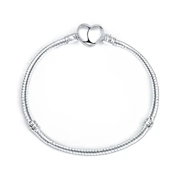 Topla rasprodaja 17-21 cm narukvica-lanac sa srebrnom zmijom, pogodan za originalni ovjes Pandora zrna, DIY narukvica, modni poklon