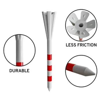 Spojnica za golf 100 83 mm, pet-prst je pin za golf sa niskim Otporom prilagođena Veličina, Plastični Pin Pribor za Golf Držač Lopte